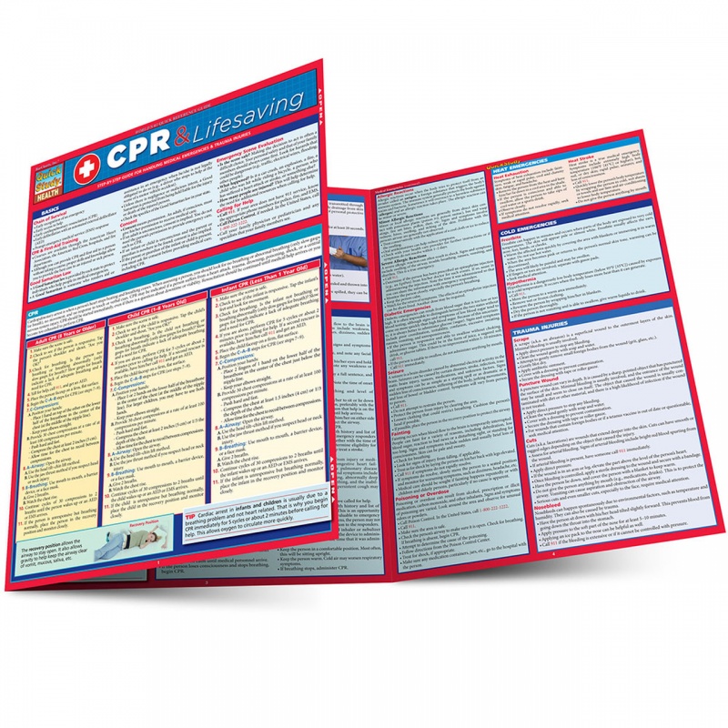 Quickstudy Cpr Lifesaving Laminated Reference Guide