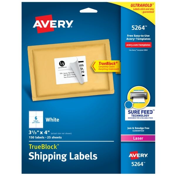 Buy Avery Trueblock Shipping Labels Online Pack Of