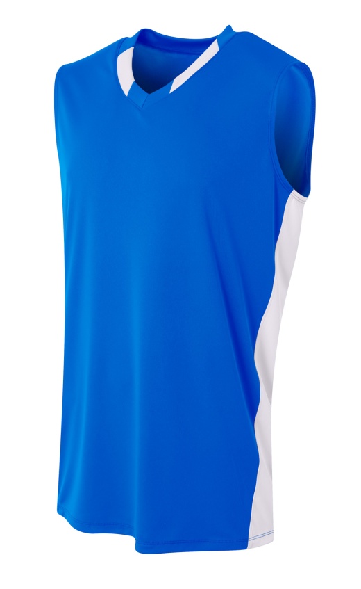 A4 Backcourt Jersey, Royal/White