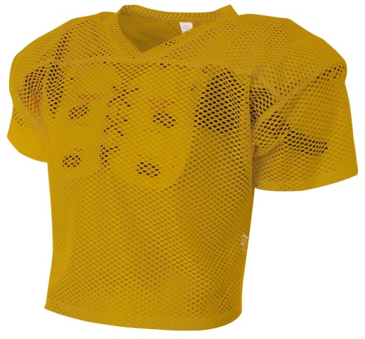 A4 Large Porthole Practice Jersey Gold for Men