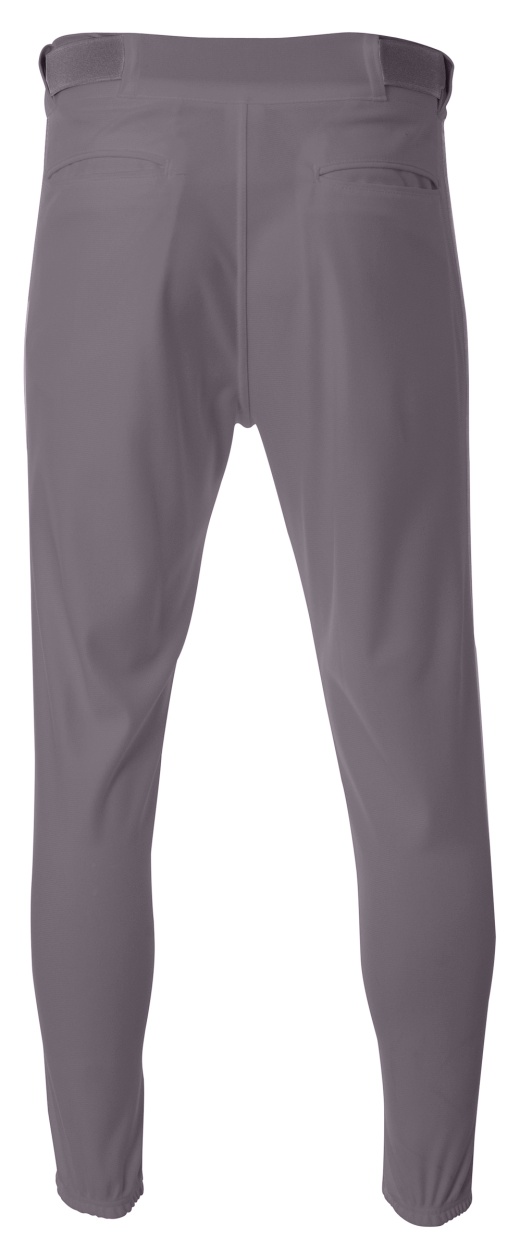 A4 N6178 Pro Style Elastic Bottom Baseball Pants - Grey/ Forest - XL
