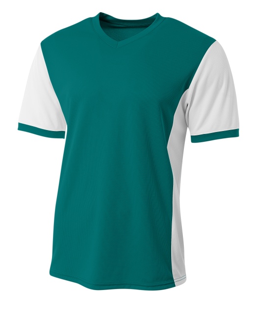 A4 Premier Soccer Jersey, Teal White