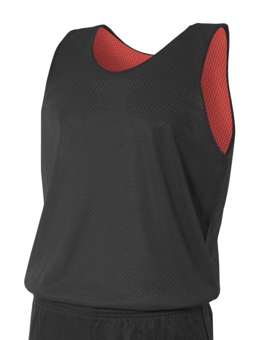 A4 Reversible Mesh Tank - Black/Red