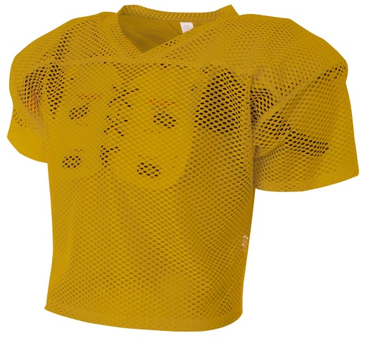 A4 Large Porthole Practice Jersey Gold for Men