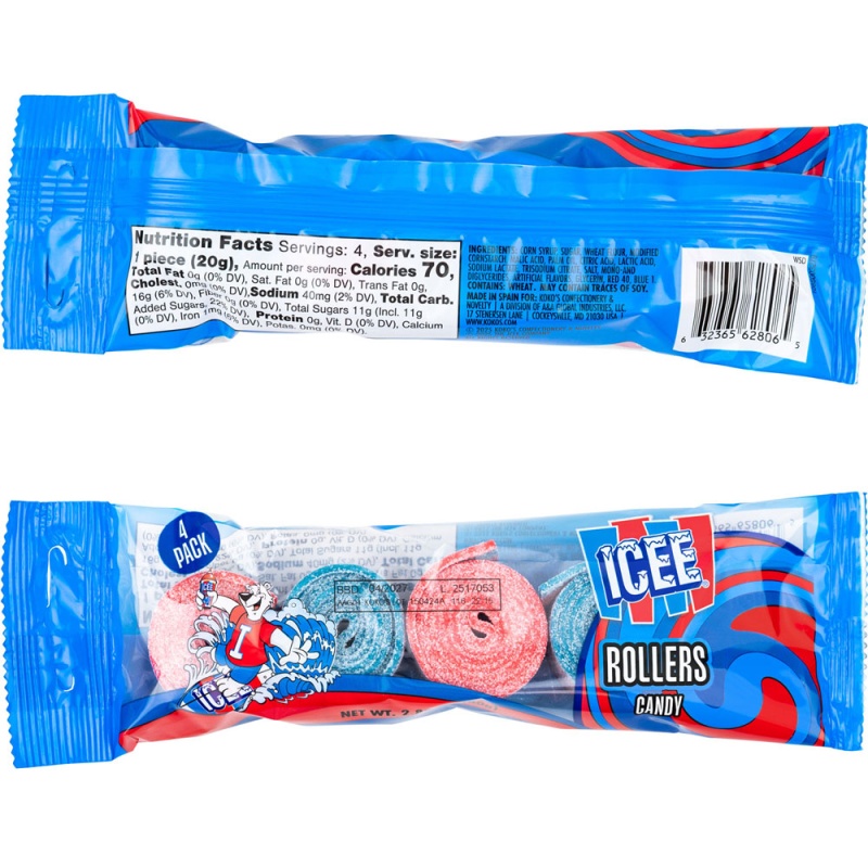 Icee® Roller Candy Belts 4Pk (16Pcs)
