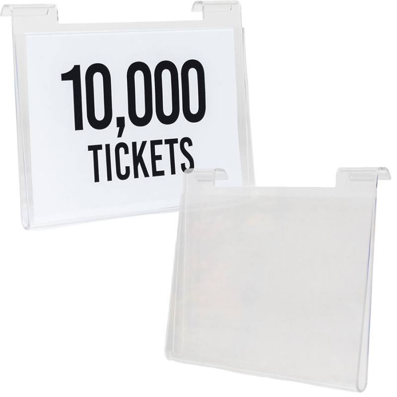 Acrylic Sign Holder 5.5 X 3.5In - Fits on Slatwall and Gridwall