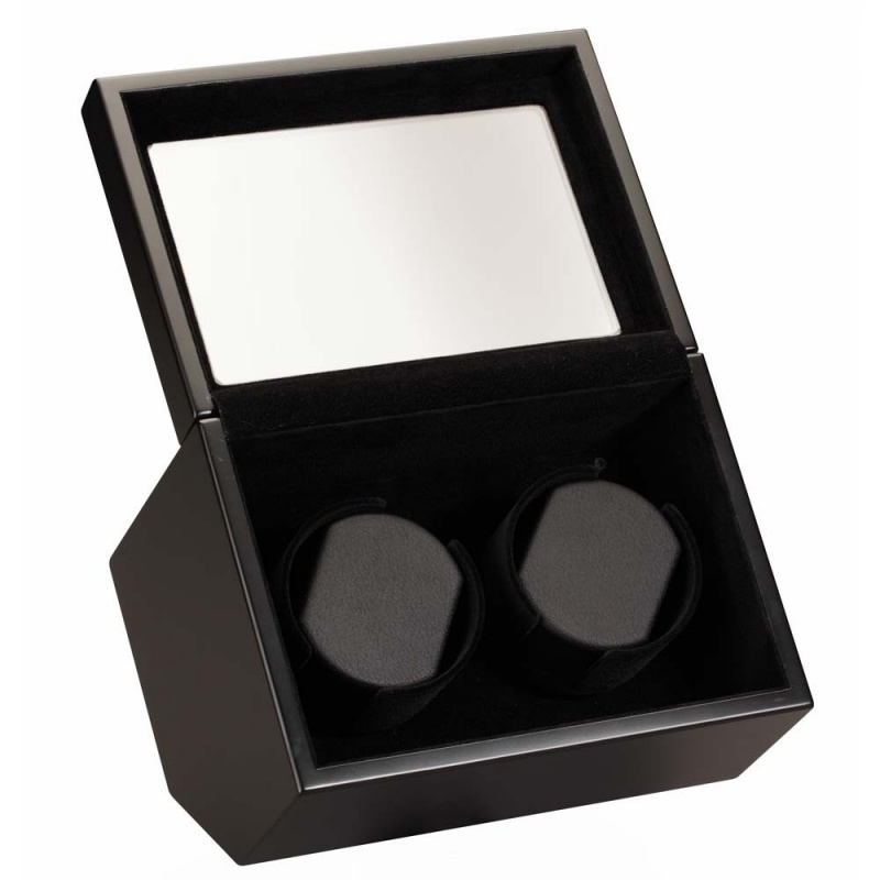 Diplomat "Vienna" Double Watch Winder In All-Black
