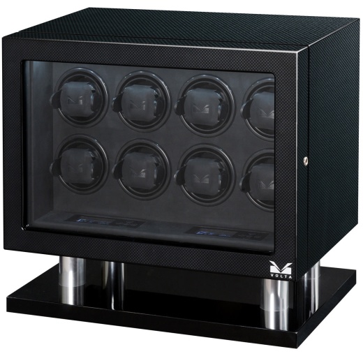 Volta Signature 8-Watch Winder In Carbon Fiber