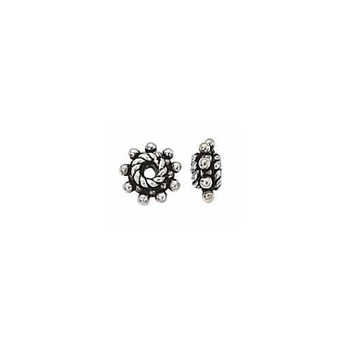 Sterling Silver Bali Bead - 7Mm