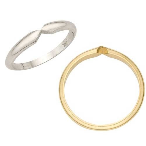 14K Gold Plain Shank
