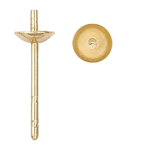 18K White Pearl Earring