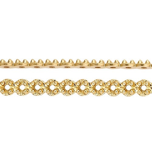 14K Yellow Strip Of Illusion Settings
