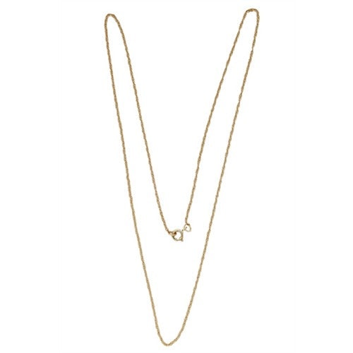 14K Yellow 1.05 MM Carded Machine Rope Chain