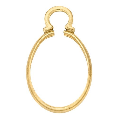 14K Yellow Oval Bezel for Camios - Elevate Your Style