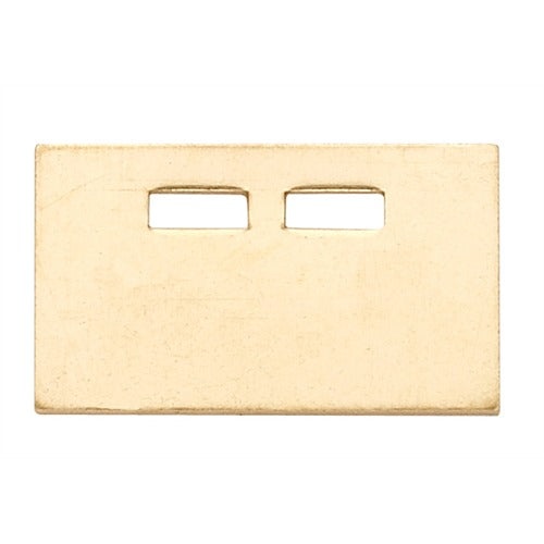 14K Size 1 Plates - Premium Gold Plates for Tongue Piercing Jewelry