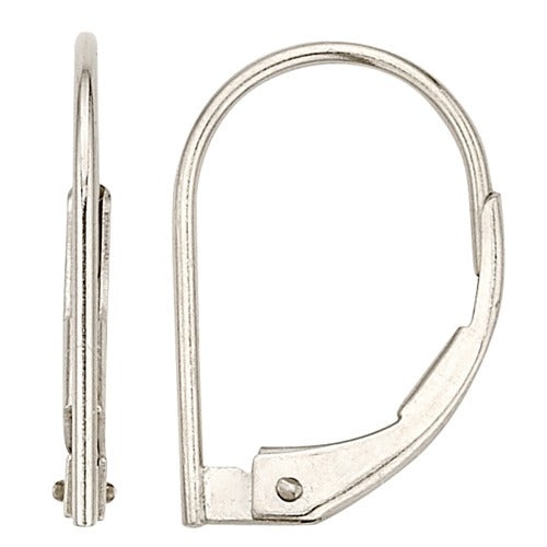 Plain Lever Back Earrings - 0.029" X 13.8 Mm