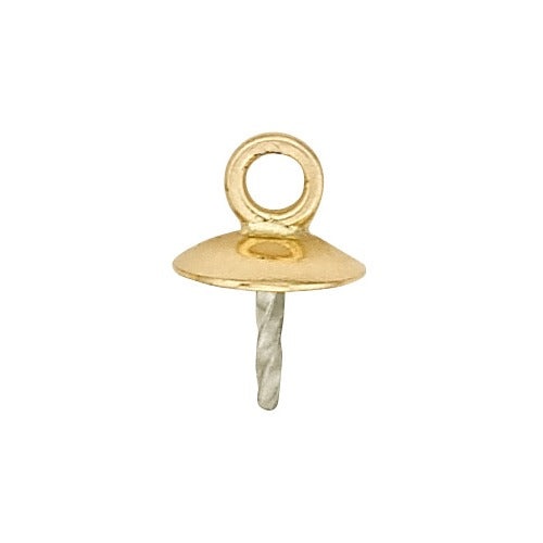 14K 5.5mm Pad Pearl Pendant