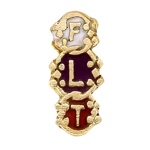 14K Yellow Masonic Emblem with Tube