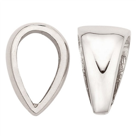 14K White Solder-On Heavy Bail - Premium Quality Jewelry Findings