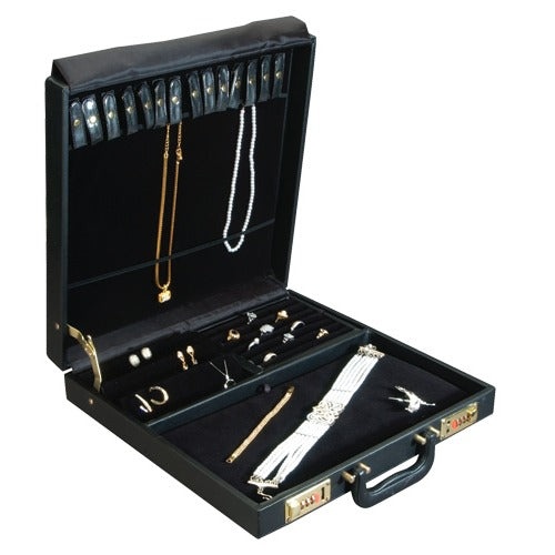 Large Black Jewelry Display Cases - 15" L x 15" W
