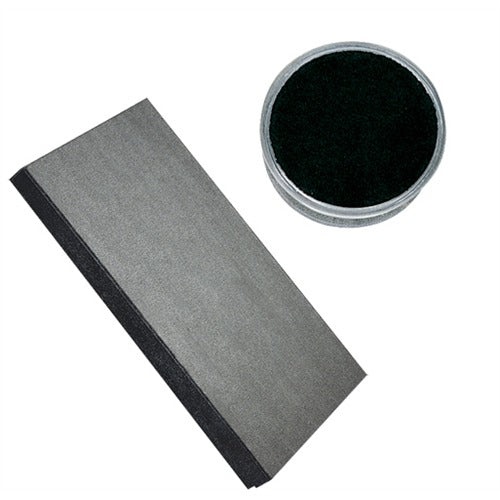 24 Acrylic Gem Jars with Black Flat-Foam Inserts in Black Wood Tray