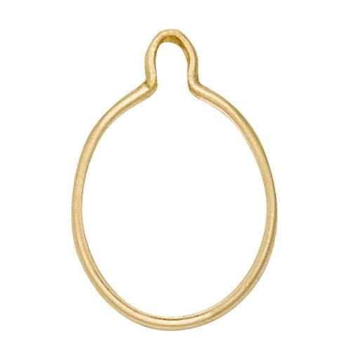 14K Yellow 1-Ring Oval Wrap Tite