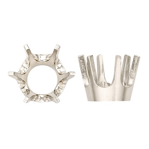 14K White 6-Prong Low Base Setting