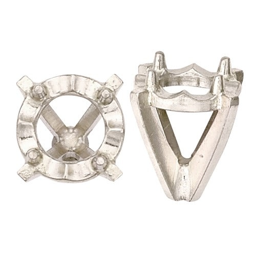14K White 4-Prong Tiffany Illusion Top