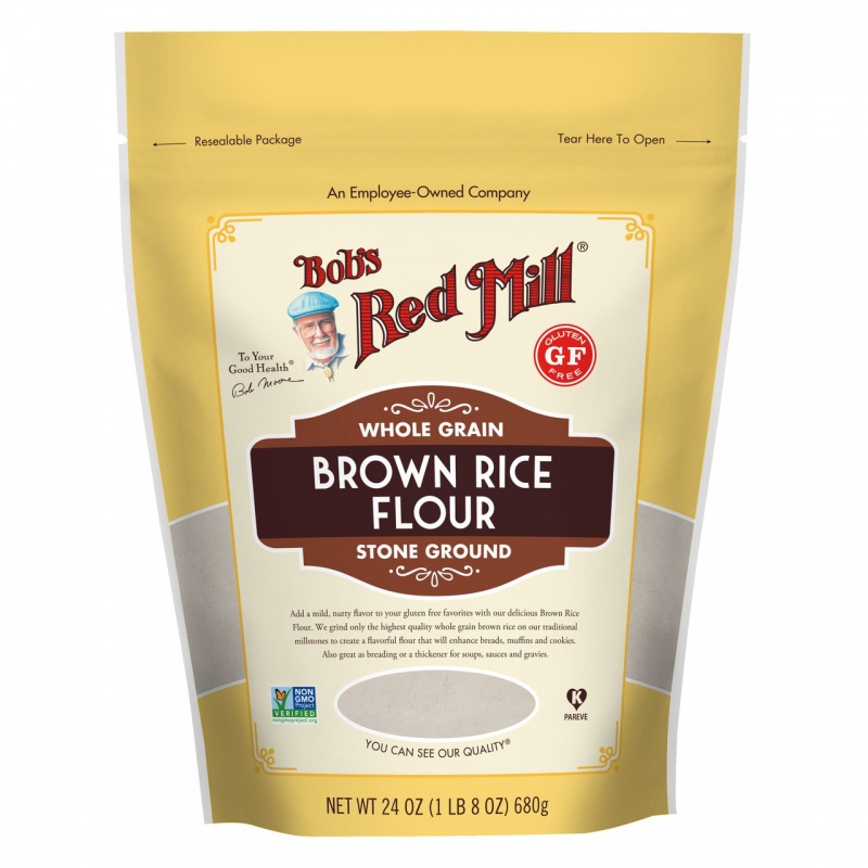 Gluten Free Brown Rice Flour 4/24Oz
