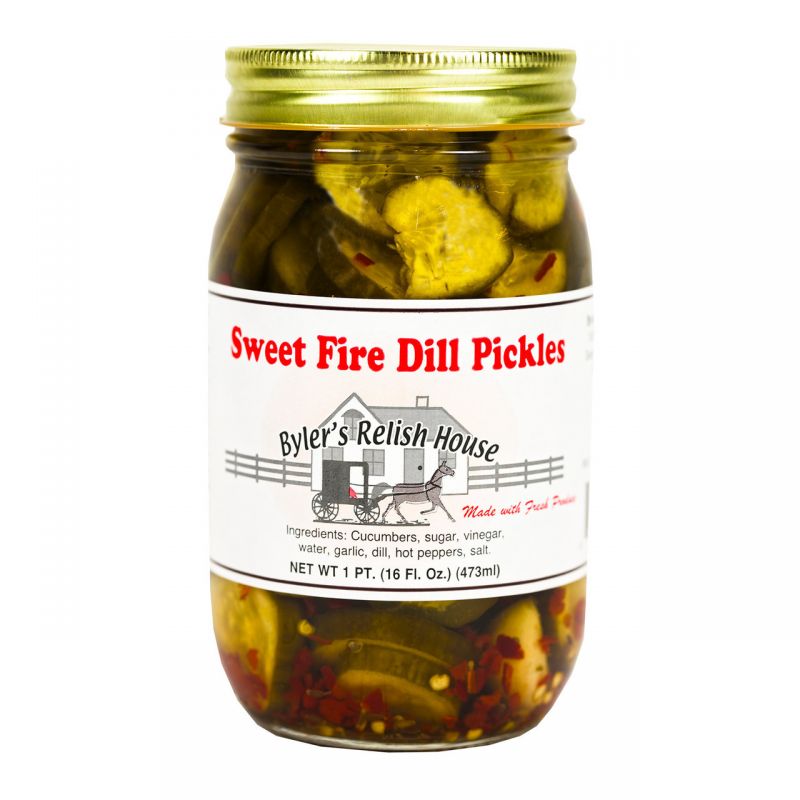 Sweet Fire Dill Pickles 12/16Oz