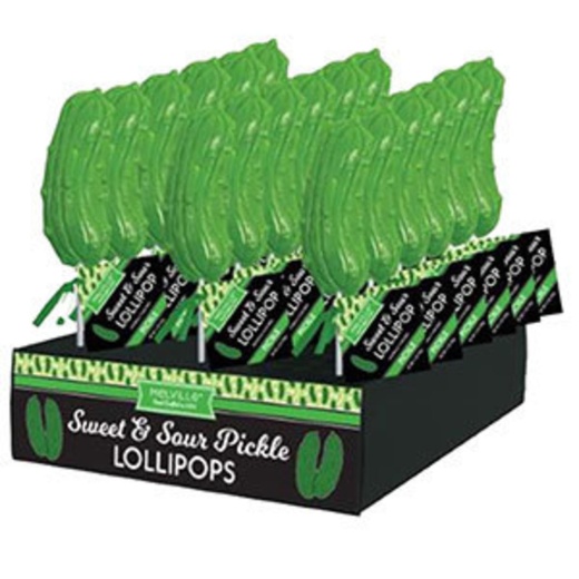 Sweet & Sour Pickle Lollipops 24Ct
