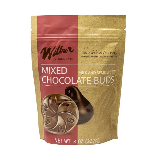 Mixed Milk & Semisweet Chocolate Buds 40/8Oz - Wilbur