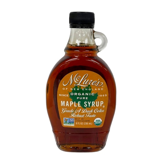 Mclure's Organic Pure Maple Syrup 12/8Oz