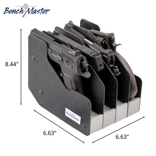Four Gun Pistol Rack – Secure, Space-Saving Gun Safe Handgun Rack Made In The Usa