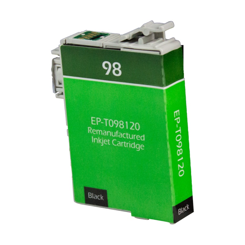Epson OEM 98, T098120 Remanufactured Inkjet Cartridge: Black, 545 Yield, 11ml