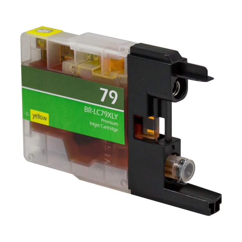 Brother OEM LC79XLYW Compatible Inkjet Cartridge: Yellow, 1,200 Yield