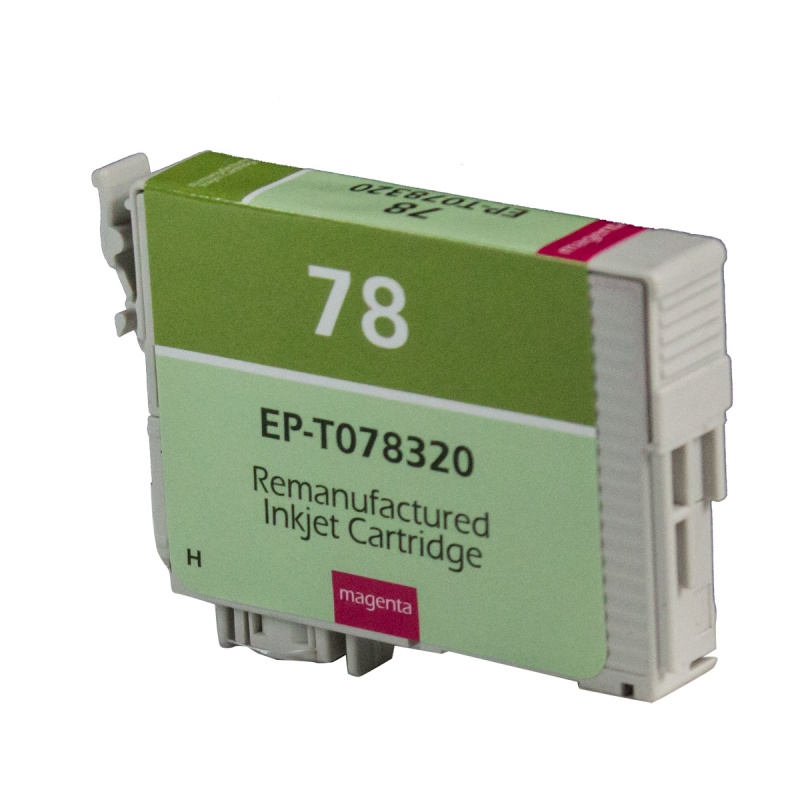 Epson OEM 78, T078320 Remanufactured Inkjet Cartridge: Magenta, 515 Yield, 11ml