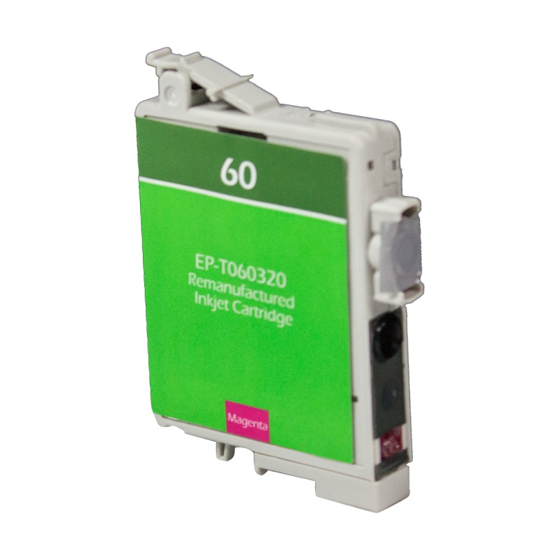 Epson OEM 60, T060320 Remanufactured Inkjet Cartridge: Magenta, 450 Yield, 16ml