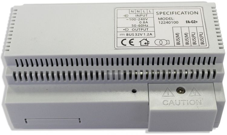 G2+ System Power Supply Unit. (1) Required For Each G2+ System For Up To 32 Apts. (Monitors) And 4 Entrances