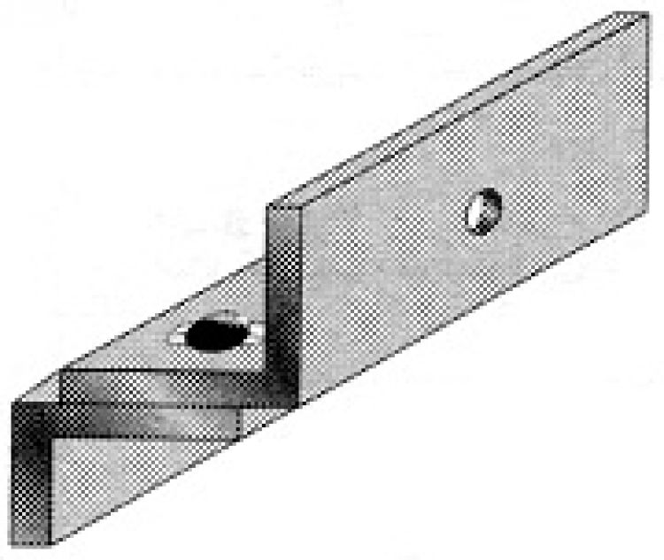 'Z' Bracket For 8011 Series Op. Used For 'Inswinging' Single Doors (Nat. Aluminum Finish)