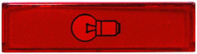 Red Plastic Cap/S-10520 Button. Used With #10520 (Brown Or White) Pushbutton Switch Made Of Polycarbonate