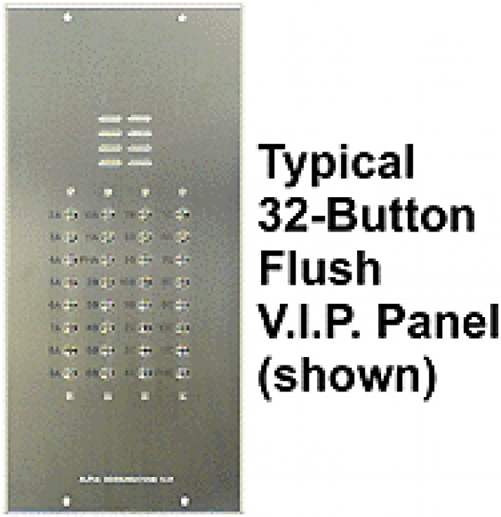 105 But Vip Panel-Flush-No Dir. Less (Optional) Back Box Less Alphabetical Irectory