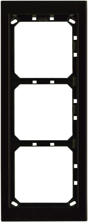 3Hx1w Module Panel Frame-Brown. Requires Upg3 Flush Box Or Apg3b Surface Box Includes 3 Mvrb Locking Strips
