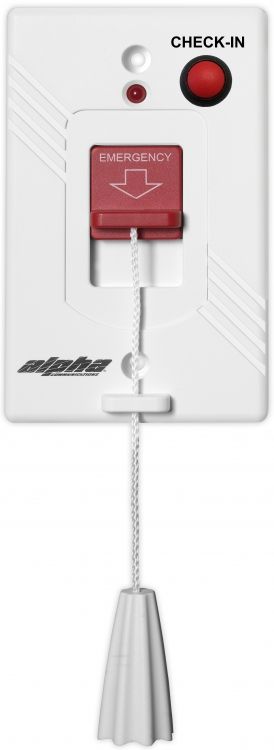Emer Push/Pull Station+Checkin. Use With Alphalinq 100+ Others Requires 1-Gang Electrical Box Can Be Used For 'Push Or Pull'