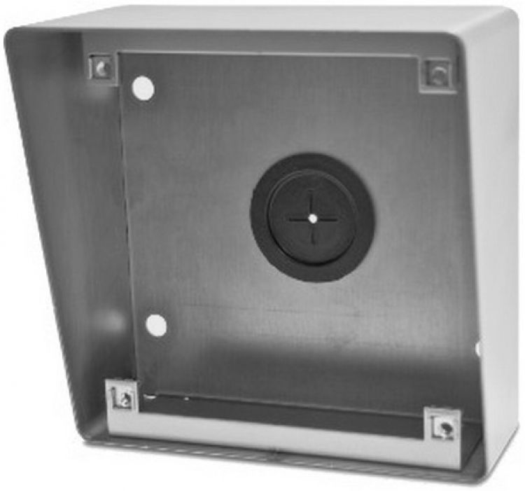 1Hx1w Surface Backbox And Built-In Rainhood. Used With Stainless Steel Type Inox Modular Panels And Nx6001 Stainless Steel Frame