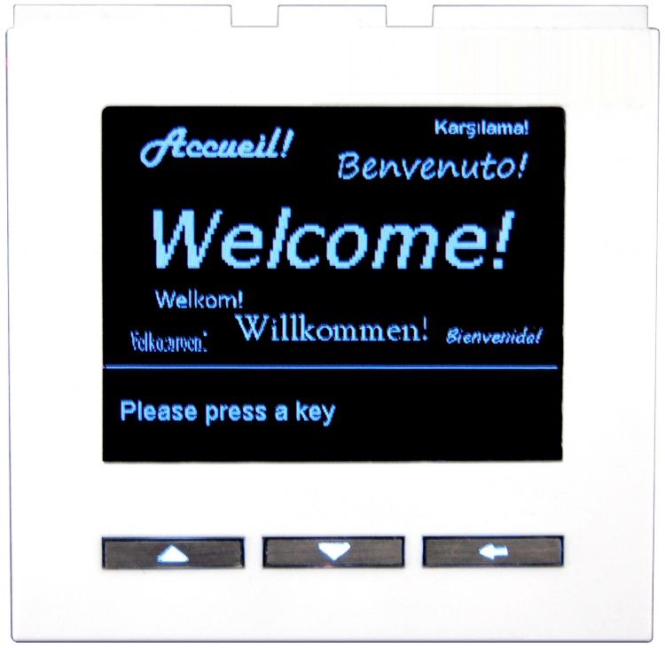 Display Module-Digitdial-White. Used With Optional Em3w Or Emv3w Keypad Module