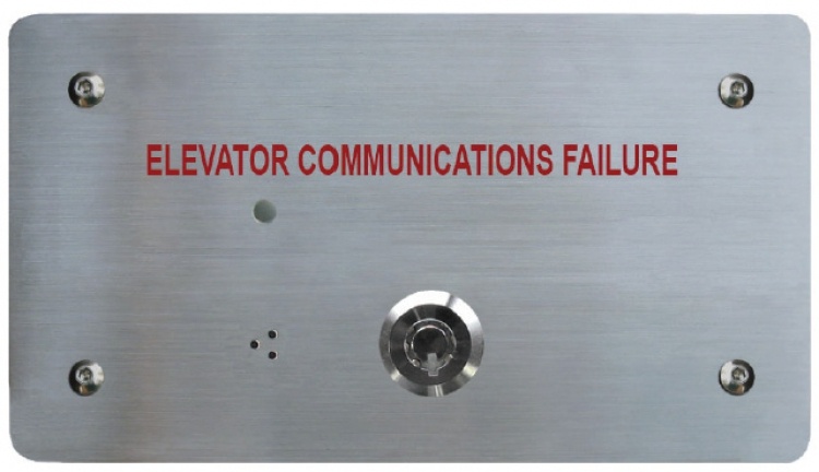 Elevator Emerg Alarm-Hor-Flush. Unit Is Horizontal Type With Flush Back Box Included Requires 24Vdc Power