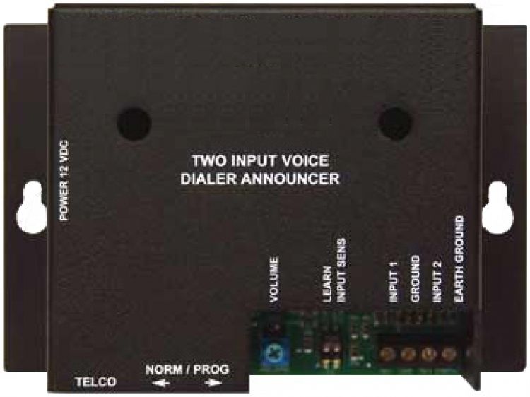 Telephone Auto Dialer-2 Inputs. Includes 12Vdc/500 Ma Power Supply. Requires External Phone Line. (2 Inputs)
