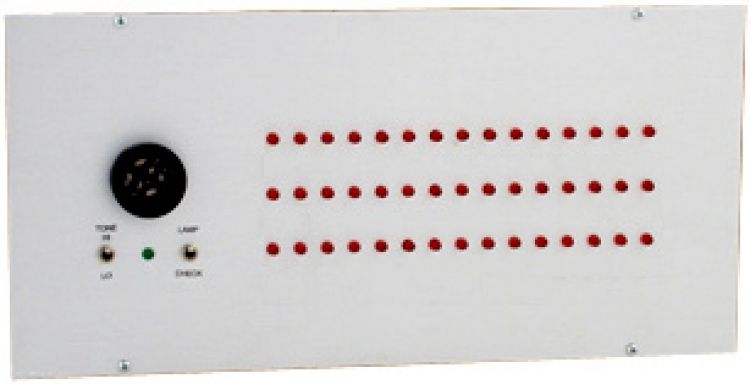 45 Zone Visual Annunciator--Ul. Requires Bb-02 Flush Back Box 15 Led's In Three Horizontal Rows-Single Status