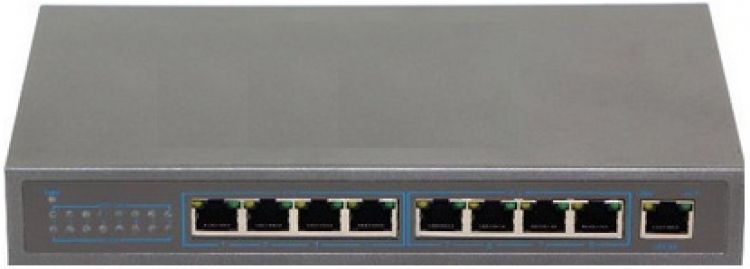 8-Port Poe Ethernet Switch. 48Vdc Output. Includes 1 Uplink Port